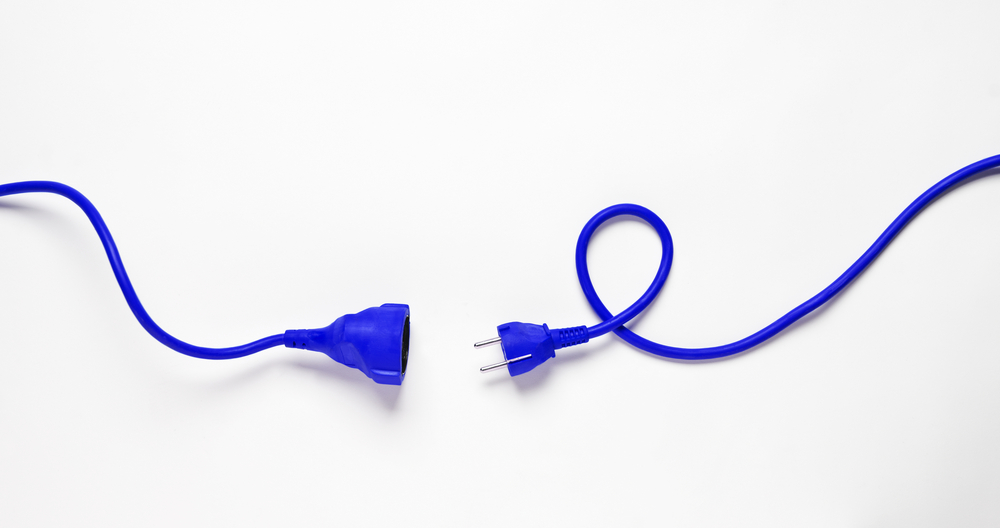 Blaues Verlängerungskabel Blaues Verlängerungskabel