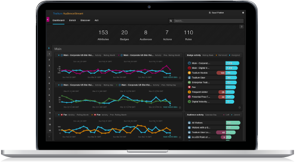 Tealium AudienceStream-Dashboard