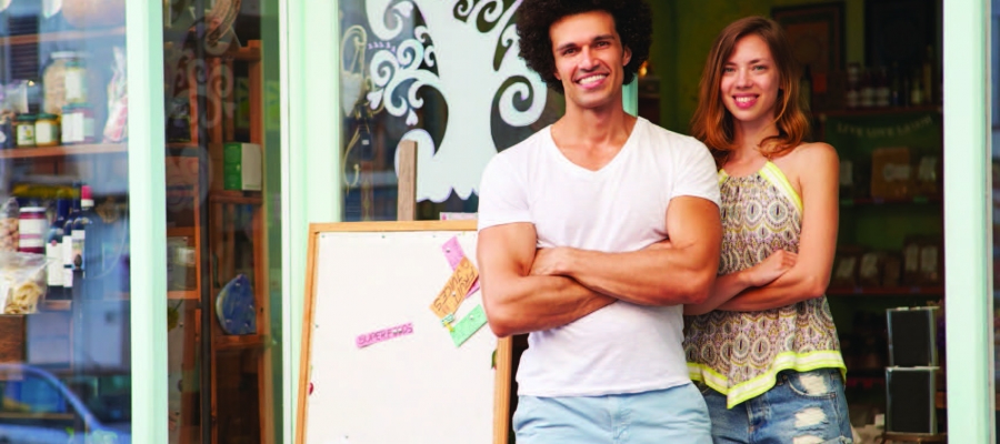 Happy Retail Store Owners