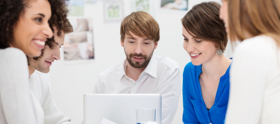 Group of Marketers Collaborating