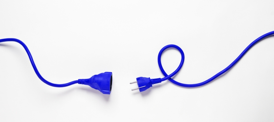 Cable de extensión azul