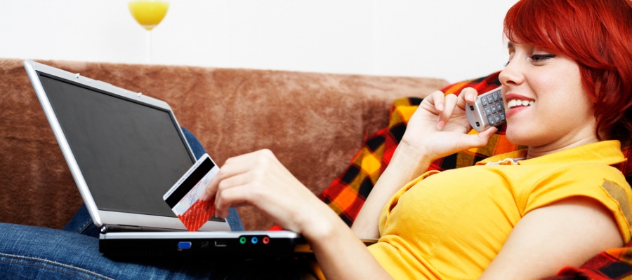 Woman Making Online Purchase