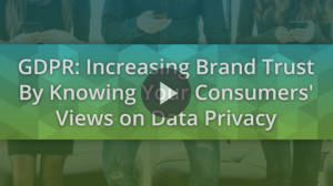 GDPR Consumers' Views on Data Privacy