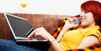 Woman Making Online Purchase