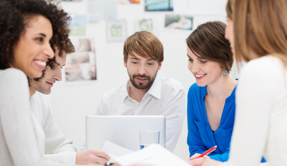 Group of Marketers Collaborating