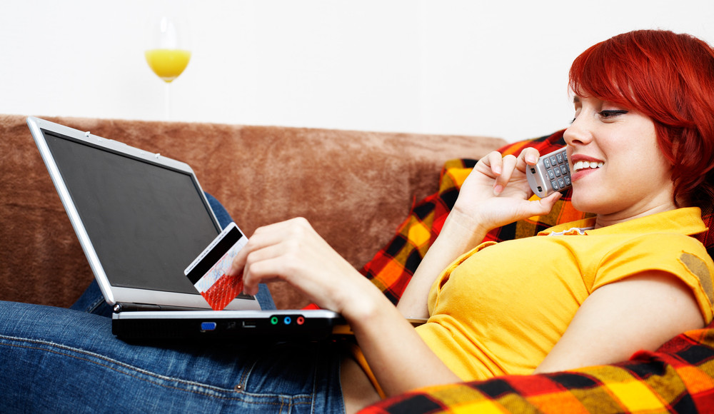 Woman Making Online Purchase