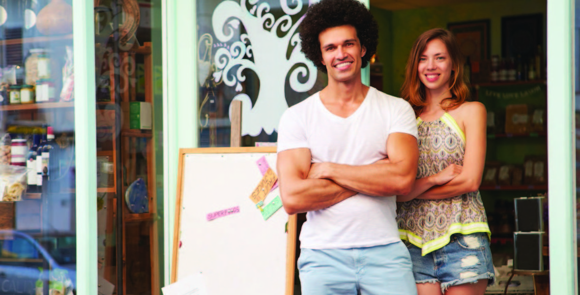 Happy Retail Store Owners