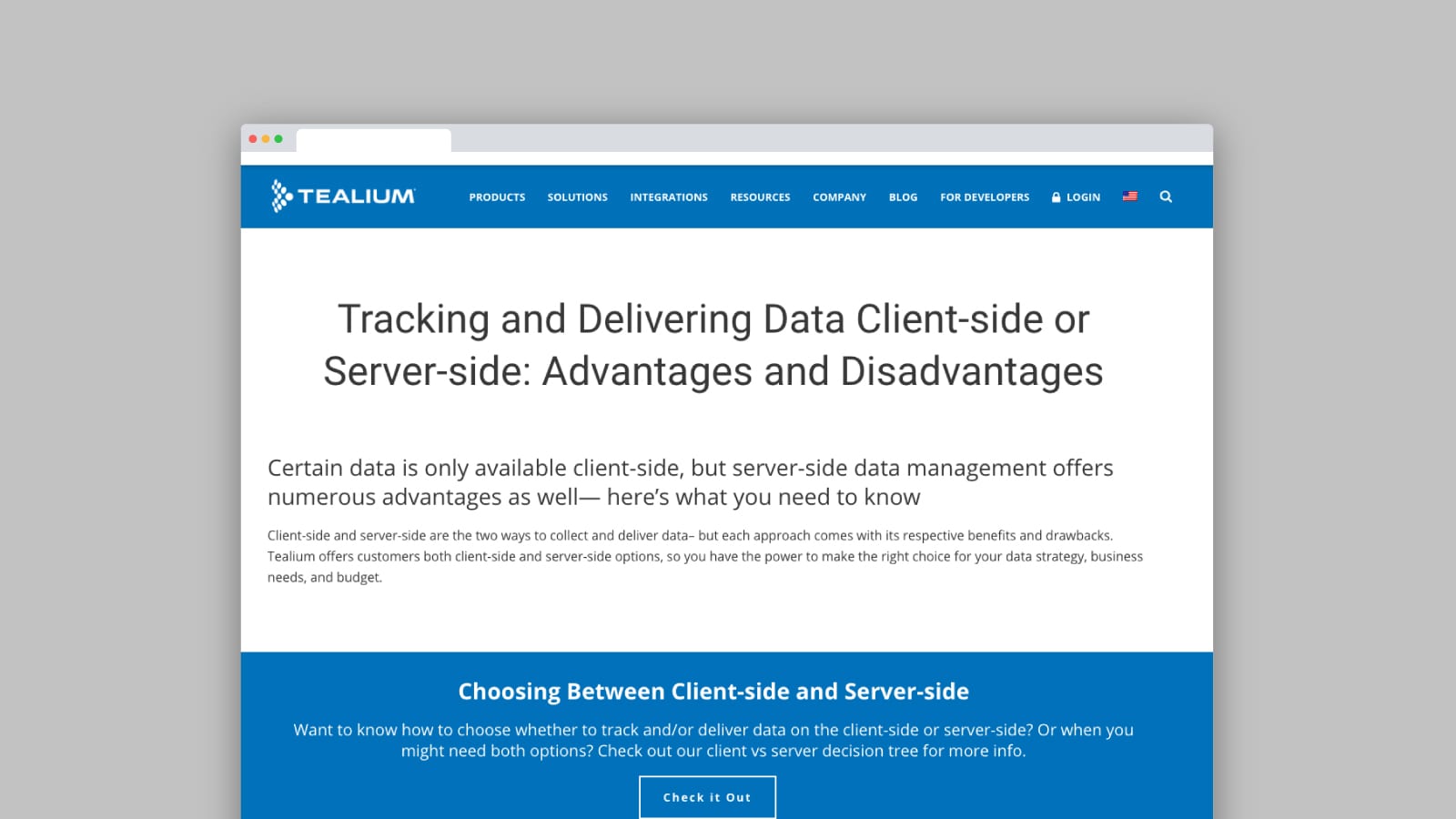 Client Vs Server Side Tracking Tealium