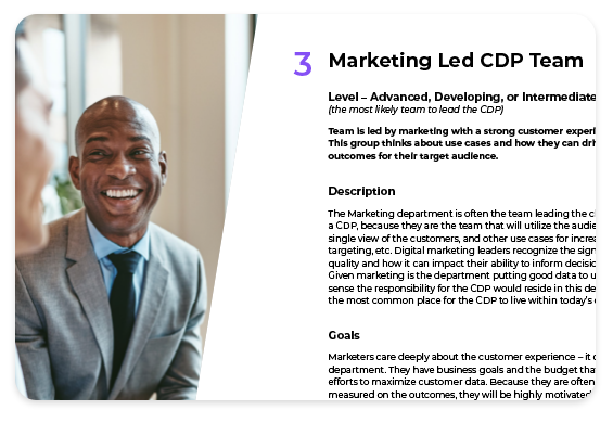 Excerpt from eBook The Organization of the Future - Marketing Led CDP Team