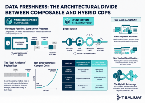 Infographic composable vs hybrid CDPs